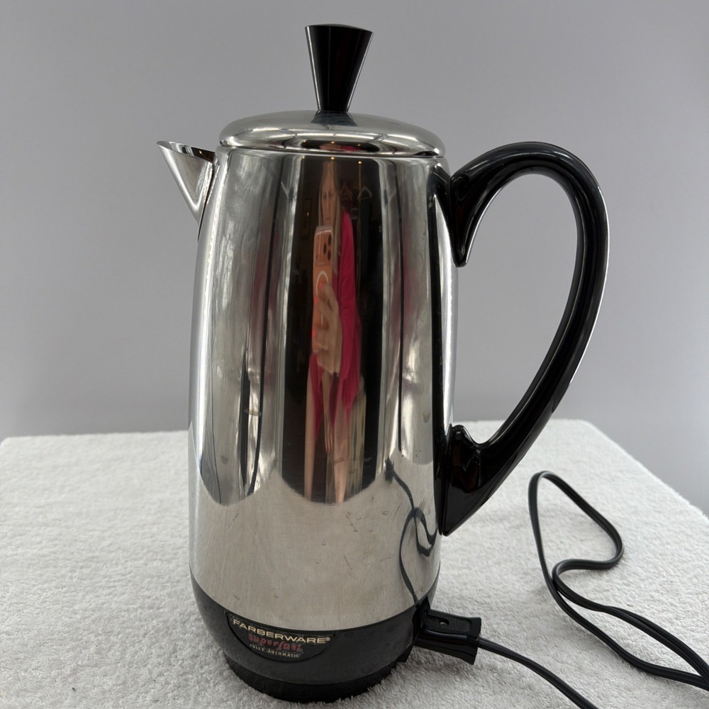 VTG FARBERWARE 12 CUP SuperFast Coffee Maker Percolator 142B Made in USA TESTED